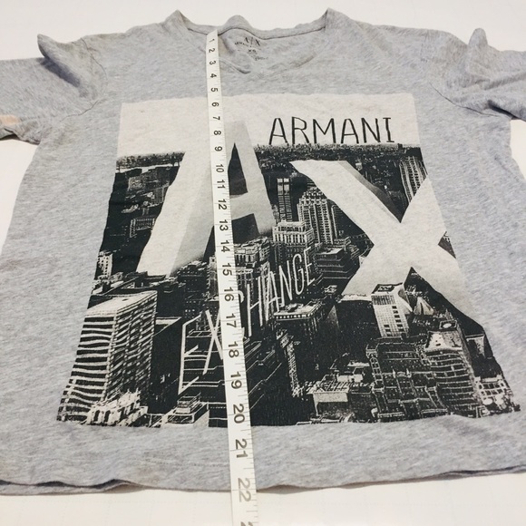 Armani Exchange Short Sleeves Grey Graphic Tee - Picture 4 of 9